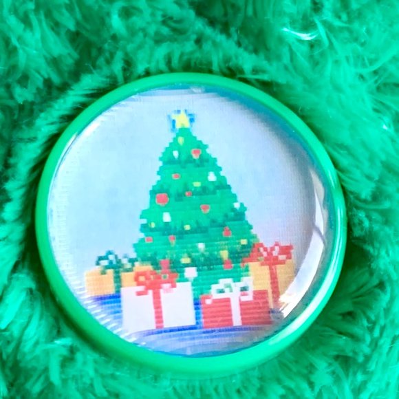 2002 4564 Green Holiday Teddy Bear Reindeer Hat Christmas Ty Beanie Baby MWMT - Picture 7 of 9